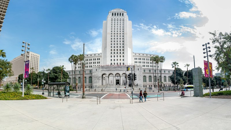 Los Angeles City Hall and Grand Park