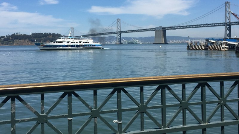 Passenger ferry crossing San Francisco Bay